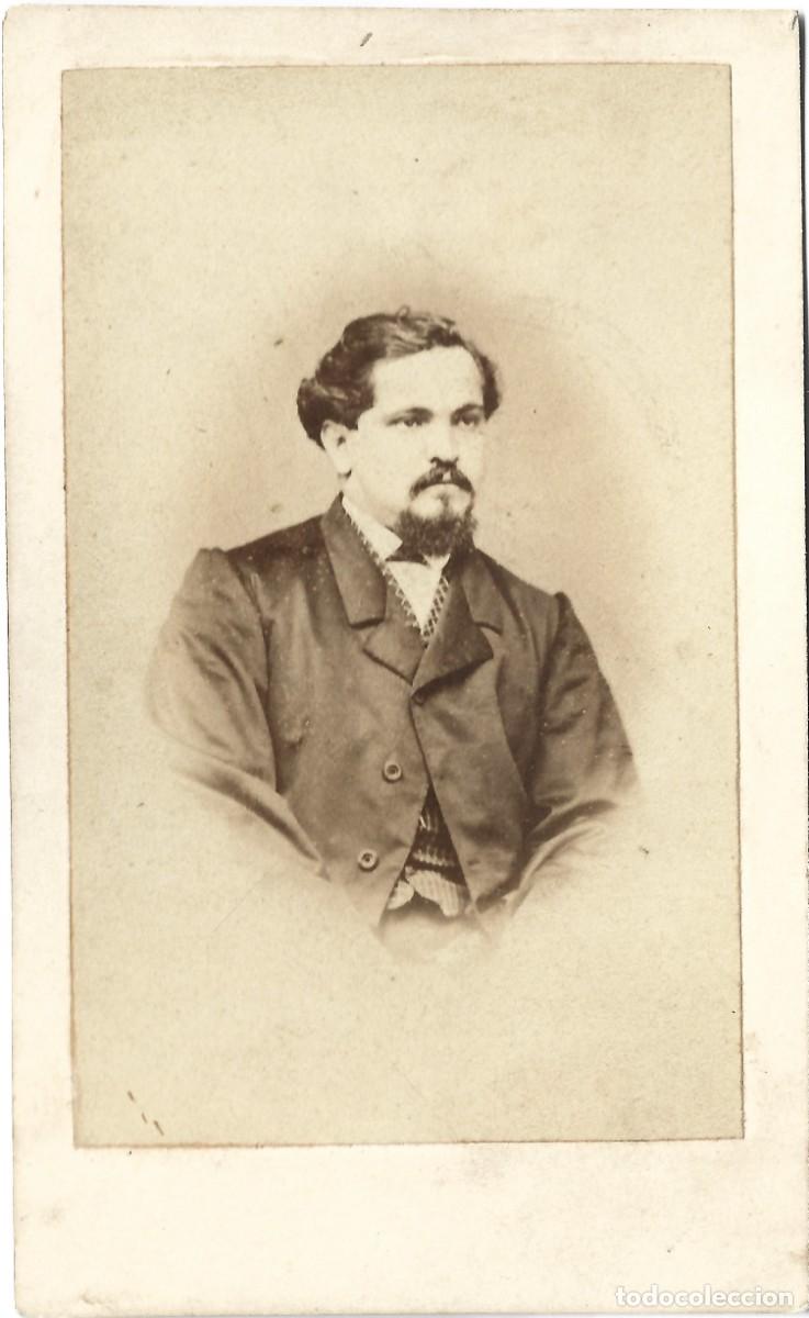 Fotograf&iacute;a antigua: 1865-70 CDV Carte de Visite Argentina fot&oacute;grafo Franklin Alexander Buenos Aires LEER