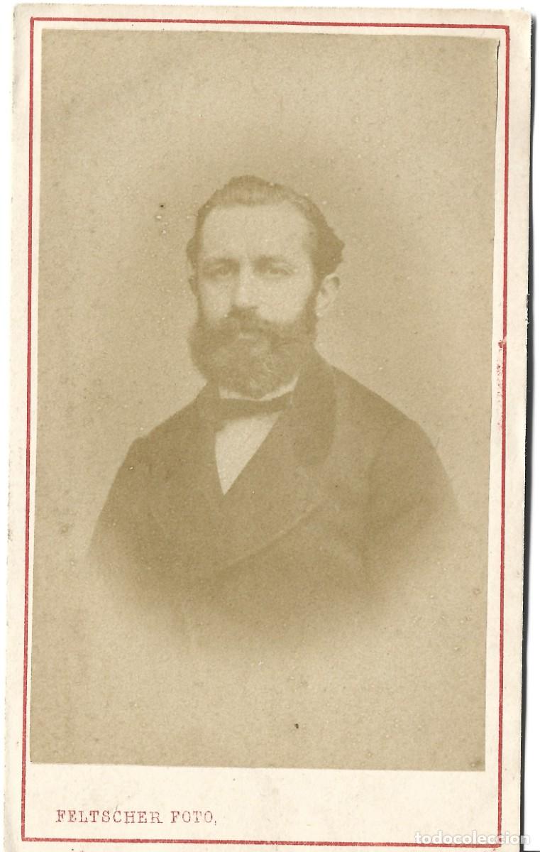 Fotograf&iacute;a antigua: 1867-72 CDV Carte de Visite Argentina fot&oacute;grafo Carlos Feltscher Buenos Aires