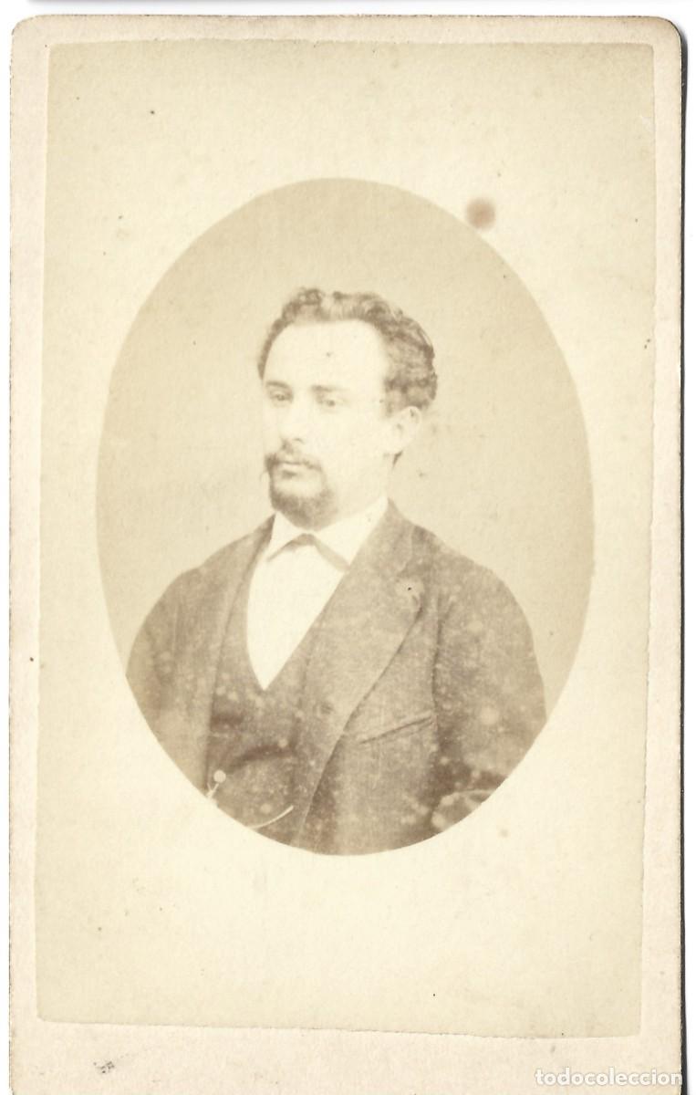Fotograf&iacute;a antigua: 1867-72 CDV Carte de Visite retrato fot&oacute;grafo Montevideo Uruguay
