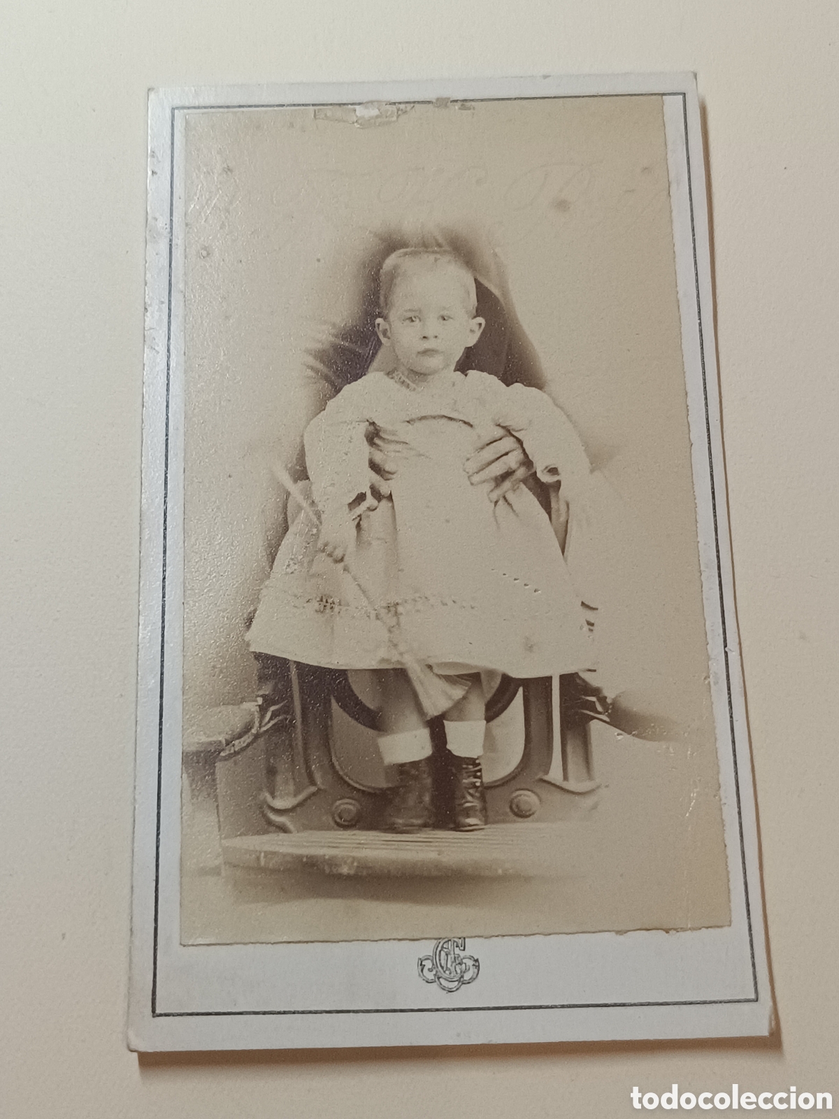 Fotograf&iacute;a antigua: FOTOGRAF&Iacute;A CARTE DE VISITE CDV NI&Ntilde;O A LOS 20 MESES S. A. COHNER, LA HABANA, 1872