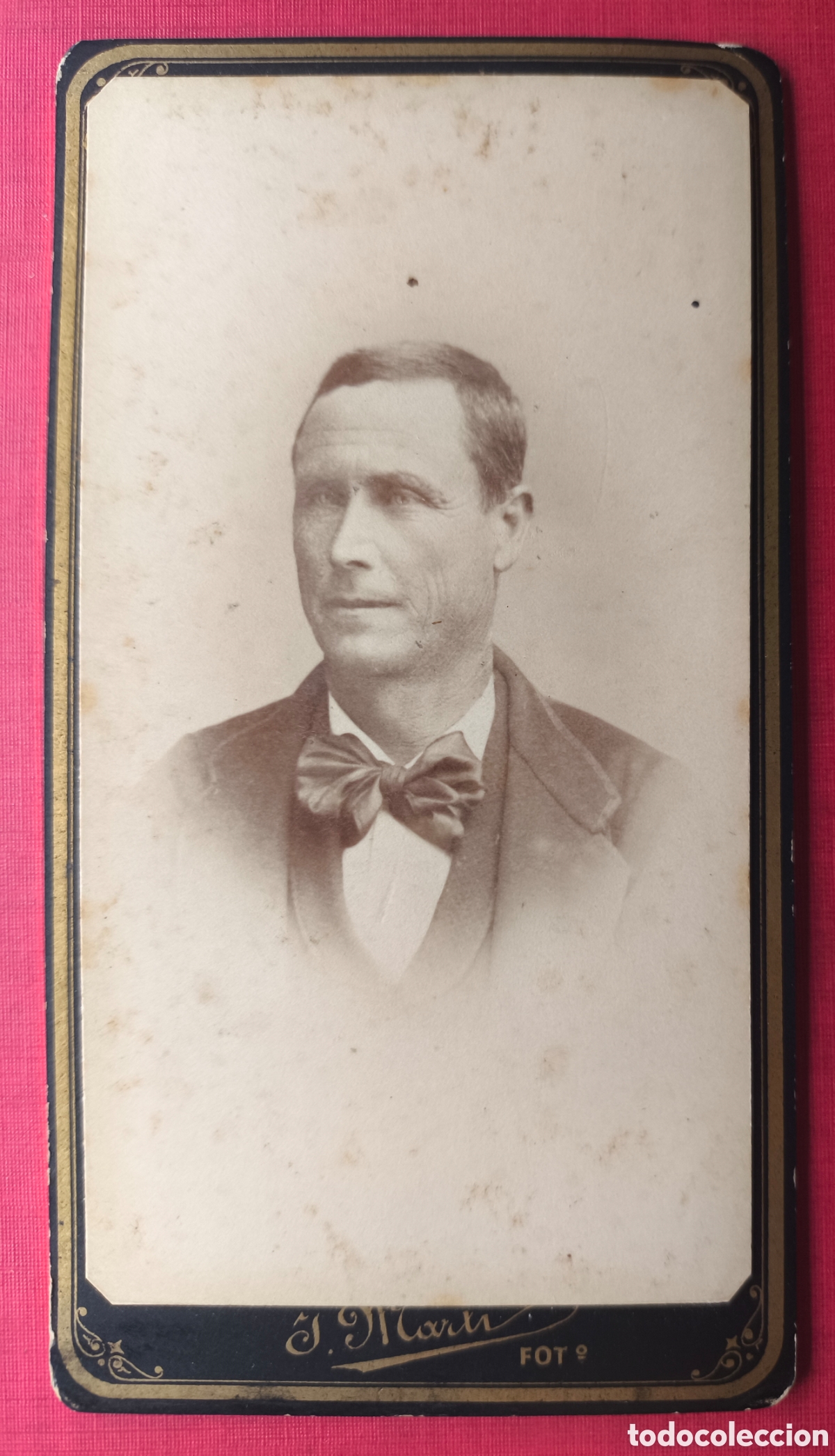 Fotograf&iacute;a antigua: FOTOGRAF&Iacute;A CDV RETRATO DE ESTUDIO CABALLERO FOT&Oacute;GRAFO J. MART&Iacute; BARCELONA C. 1900
