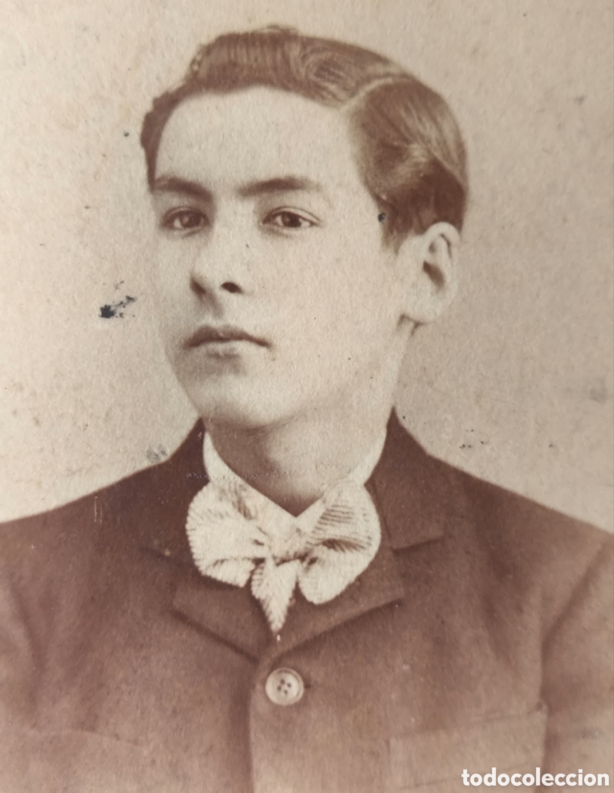 Fotograf&iacute;a antigua: FOTOGRAF&Iacute;A CDV RETRATO DE ESTUDIO JOVEN FOT&Oacute;GRAFO FRANCISCO AMER BARCELONA 1902