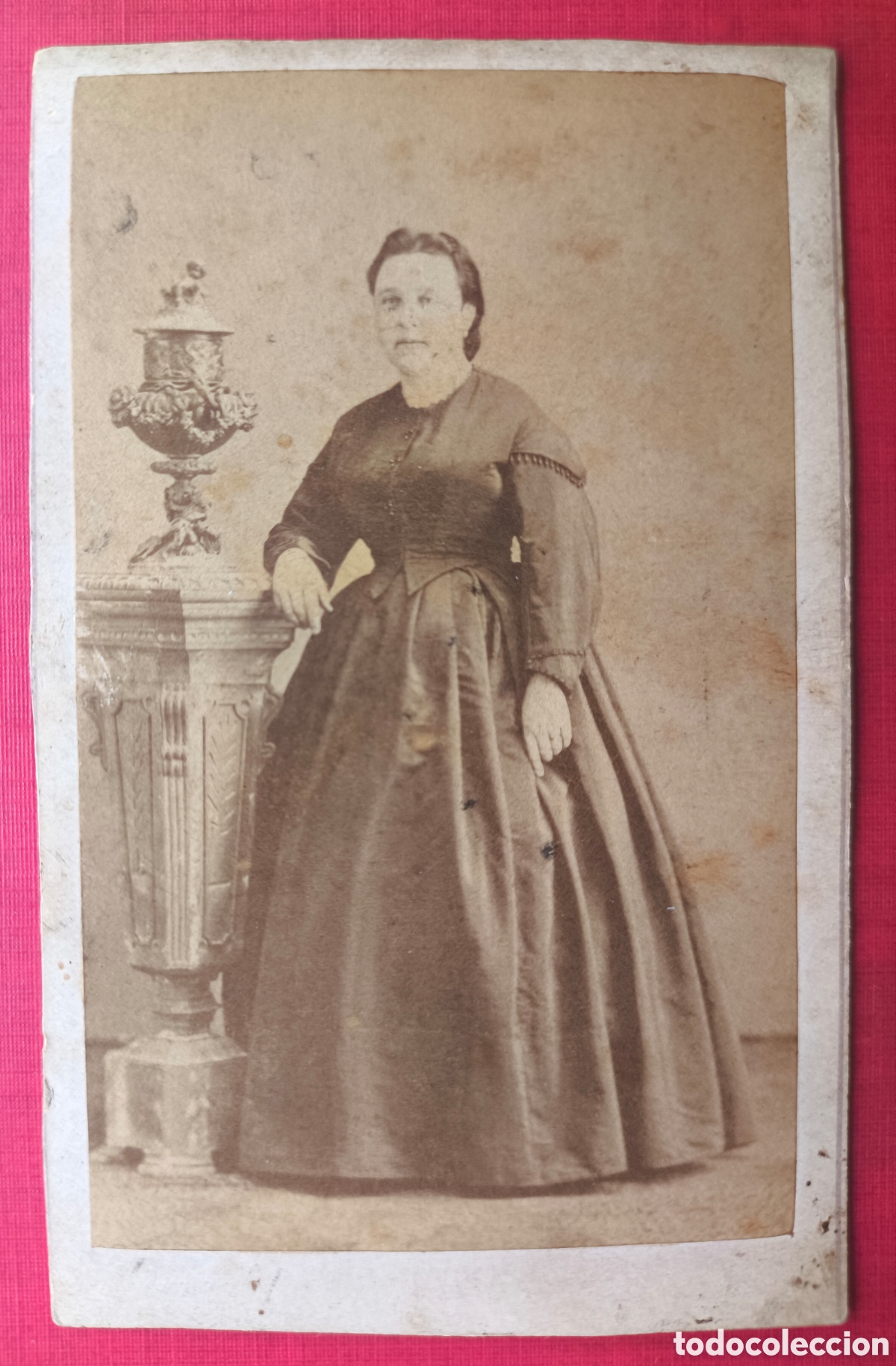 Fotograf&iacute;a antigua: FOTOGRAF&Iacute;A CDV RETRATO DE ESTUDIO DAMA FOT&Oacute;GRAFO J. CANT&Oacute; BARCELONA C. 1900