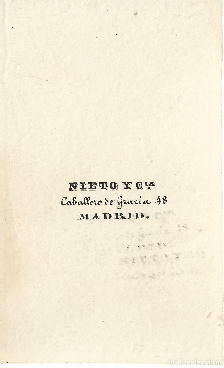 Antique Photography: 1863ca. CDV Carte de visite retrato NIETO Y CIA Madrid busto dama LEER