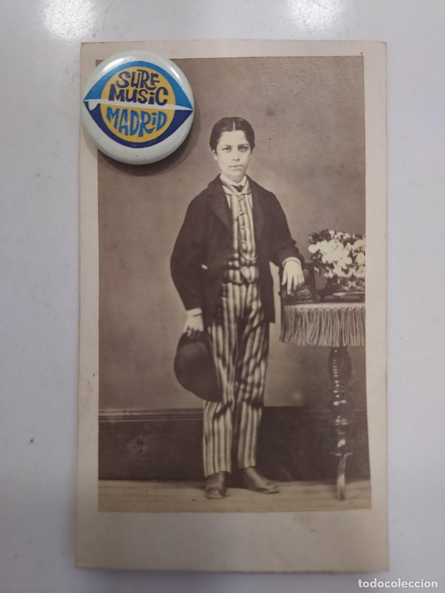 Fotograf&iacute;a antigua: FOTOGRAFIA SEVILLANA R. MORA, S. CRISTOBAL, 11. TOLEDO. CARTE DE VISITE. JOVEN. 6 X 10. SIGLO XIX
