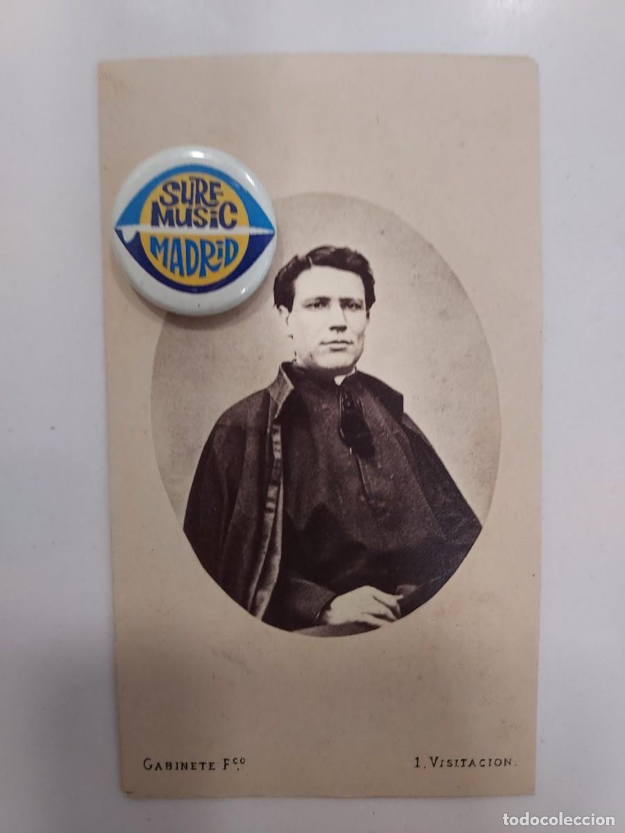 Fotograf&iacute;a antigua: FOTOGRAFIA GABINETE FOTOGRAFICO 1. VISITACION &iquest;E. JULIA, MADRID? CARTE DE VISITE CLERIGO 6 X 10,5