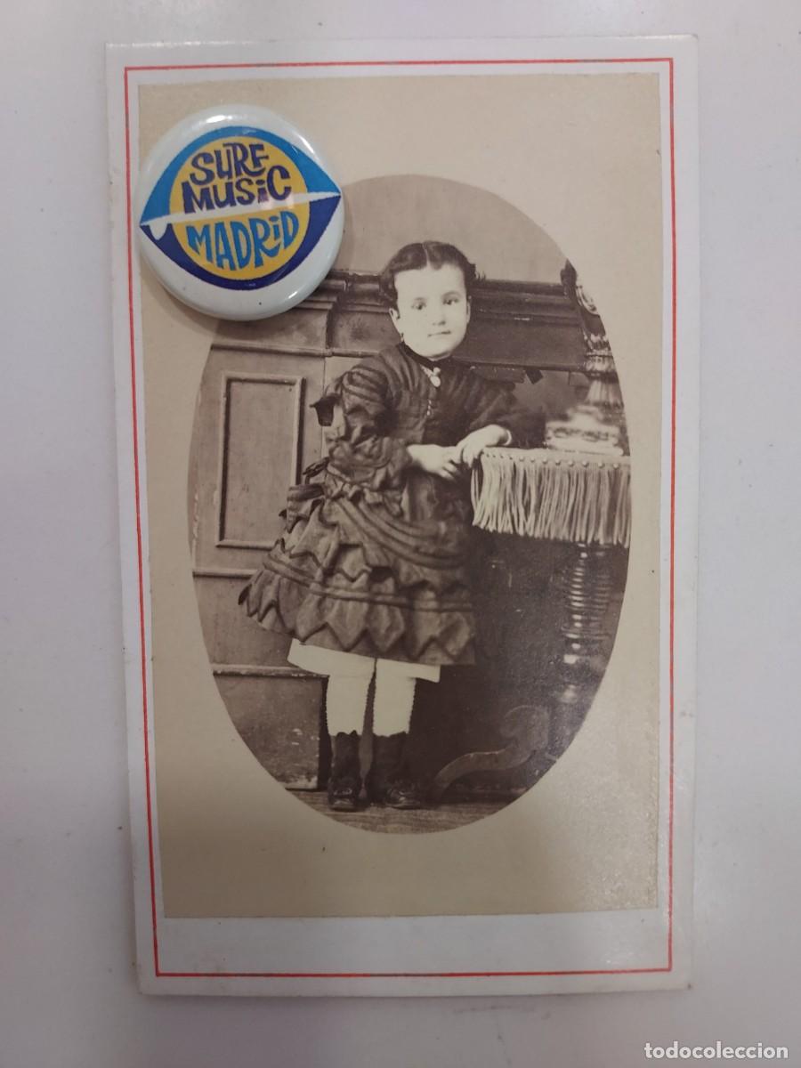 Fotograf&iacute;a antigua: FOTOGRAFIA SEVILLANA R. MORA, S. CRISTOBAL, 11. TOLEDO. CARTE DE VISITE. NI&Ntilde;A. 6 X 10. SIGLO XIX