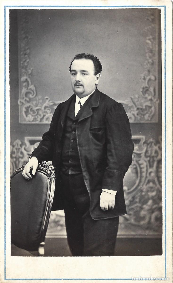 Fotograf&iacute;a antigua: 1869-1873 CDV carte de visite retrato ESTABLECIMIENTO FOTOGR&Aacute;FICO Valpara&iacute;so Chile LEER DESCRI