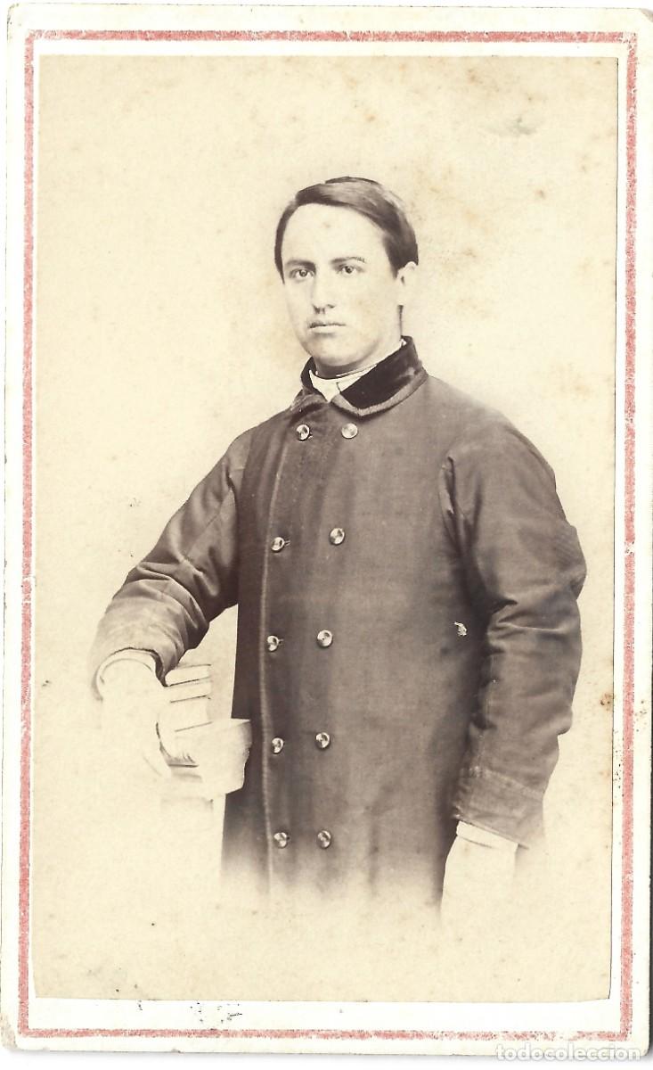 Fotograf&iacute;a antigua: 1869-73 CDV carte de visite retrato ESTABLECIMIENTO FOTOGR&Aacute;FICO Valpara&iacute;so Chile LEER DESCRIP