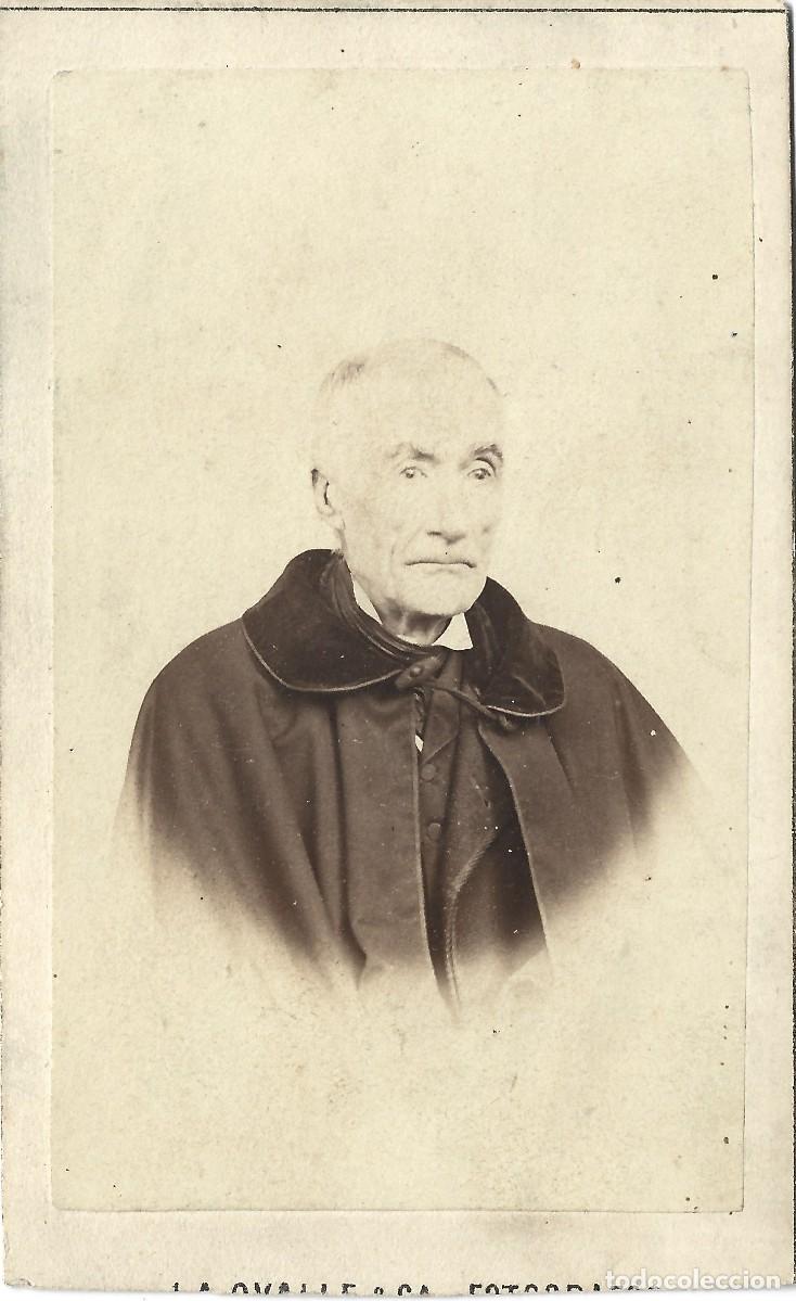 Fotograf&iacute;a antigua: 1860'S CDV carte de visite retrato caballero J.A. OVALLE Y CIA Santiago, Chile LEER DESCRIP