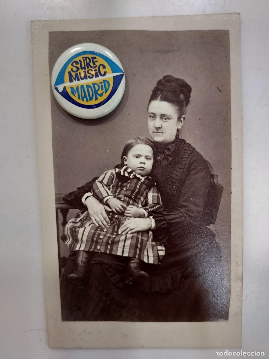 Fotograf&iacute;a antigua: FOTOGRAFIA J. GUTIERREZ. S. BERNARDO 1, MADRID. CARTE DE VISITE. MUJER NI&Ntilde;A. 6 X 10,5. SIGLO XIX