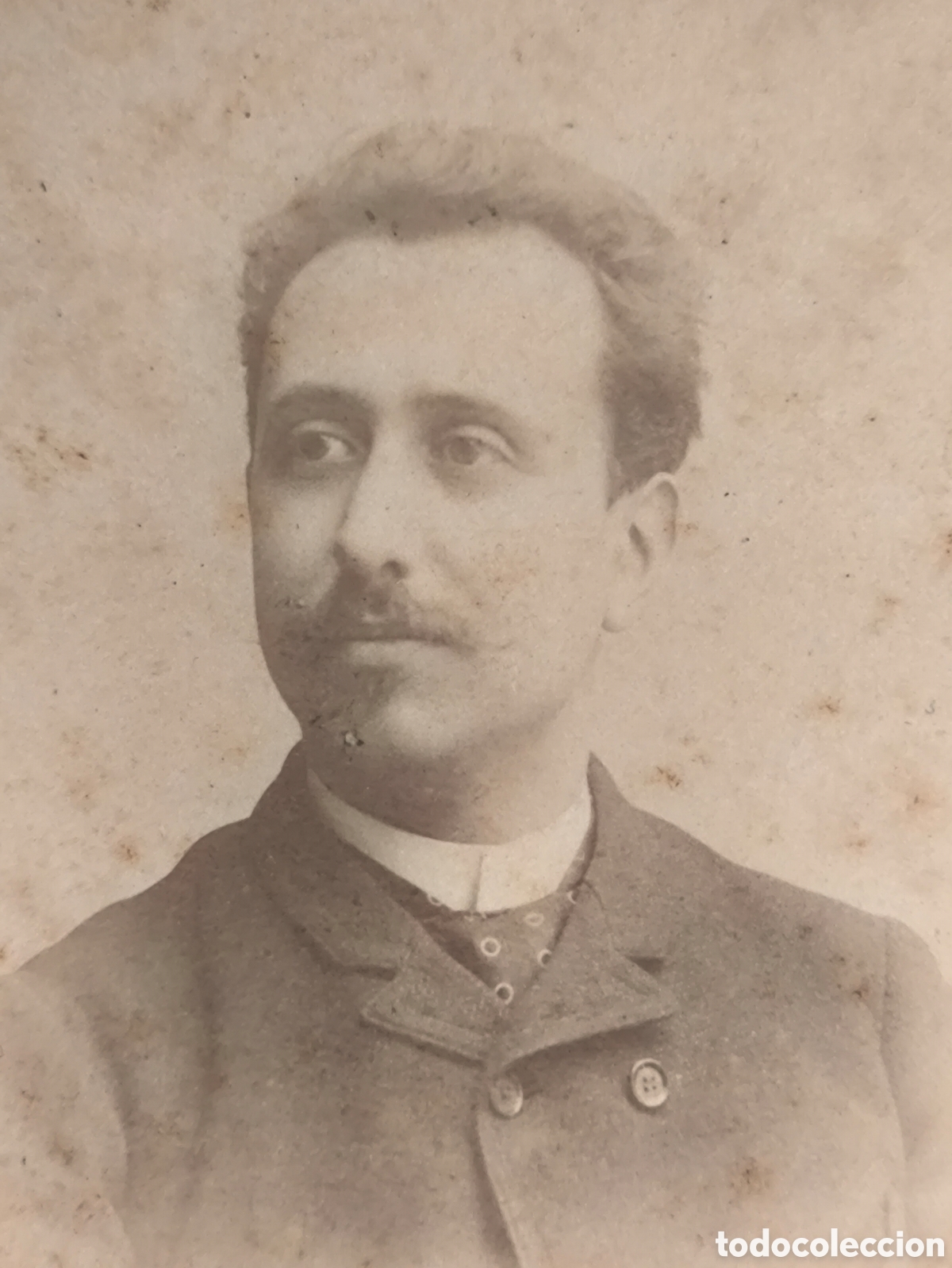 Fotograf&iacute;a antigua: CDV FOTOGRAF&Iacute;A RETRATO DE ESTUDIO CABALLERO FOTOGR&Aacute;FO AUDOUARD BARCELONA C. 1900