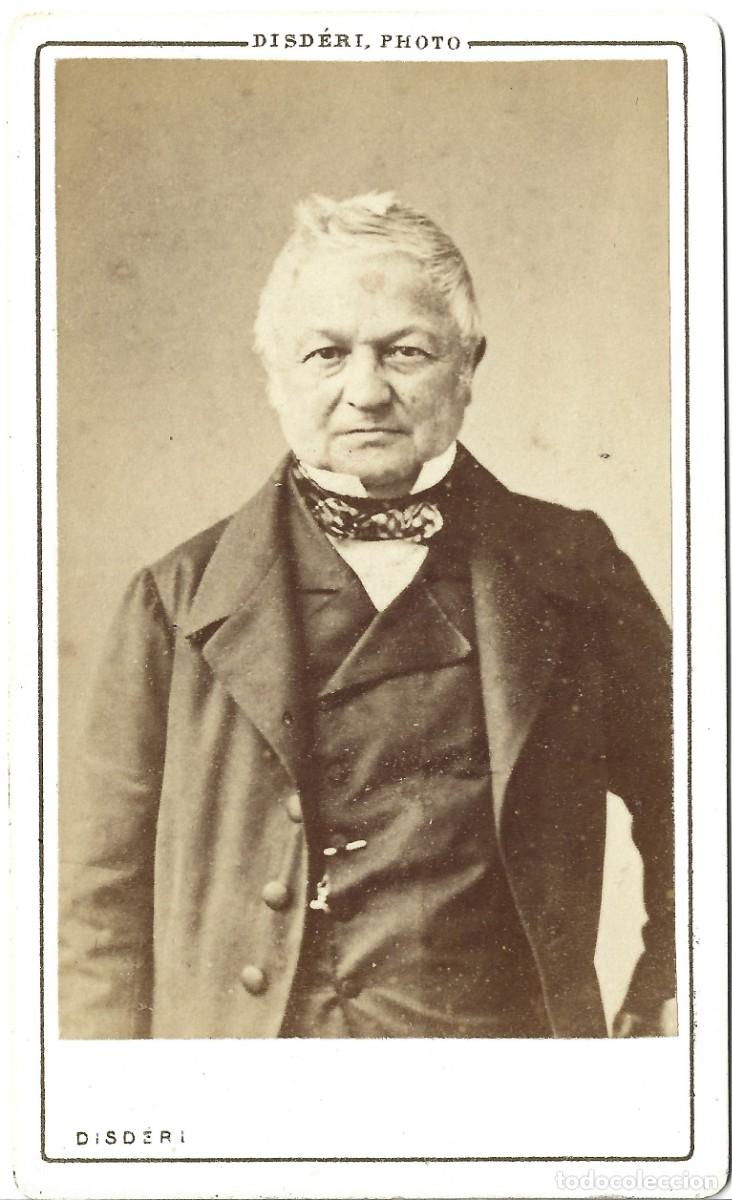 Fotograf&iacute;a antigua: 1870ca Carte de visite CDV Adolphe Thiers, presidente 3&ordf; republica francesa Disd&eacute;ri, Par&iacute;s
