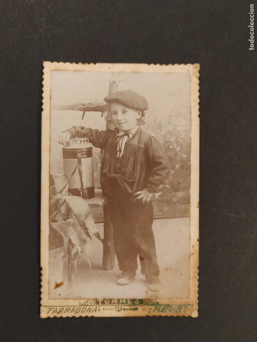 Fotograf&iacute;a antigua: NI&Ntilde;O CON BOINA BARQUILLERO - FOTO TORRES , REUS - FOTOGRAFIA ANTIGUA -(116.592)