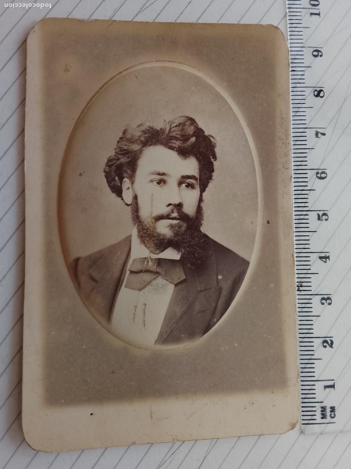 Fotograf&iacute;a antigua: Carte de visite, Fot&oacute;grafo de Niza, Francia