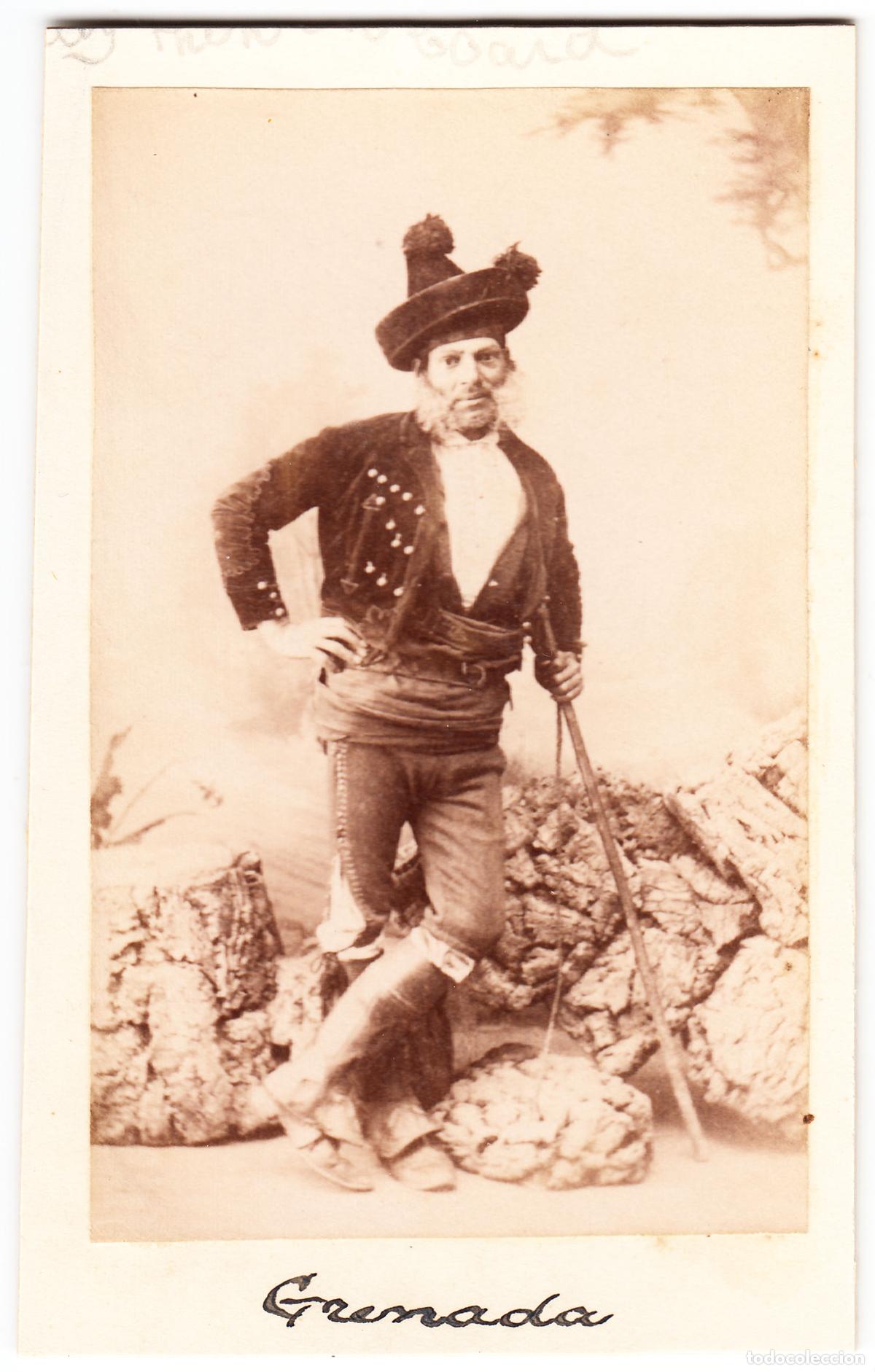 Fotograf&iacute;a antigua: Mariano Fern&aacute;ndez Santiago &ldquo;Chorrojumo&rdquo; CDV [Foto Jos&eacute; Garc&iacute;a Ayola, Granada, h. 1880]