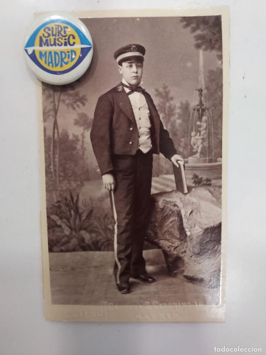 Fotograf&iacute;a antigua: FOTOGRAFIA E. OTERO CARRERA SAN GERONIMO 16, MADRID. CARTE DE VISITE JOVEN. 6 X 10. CA. 1875-1885