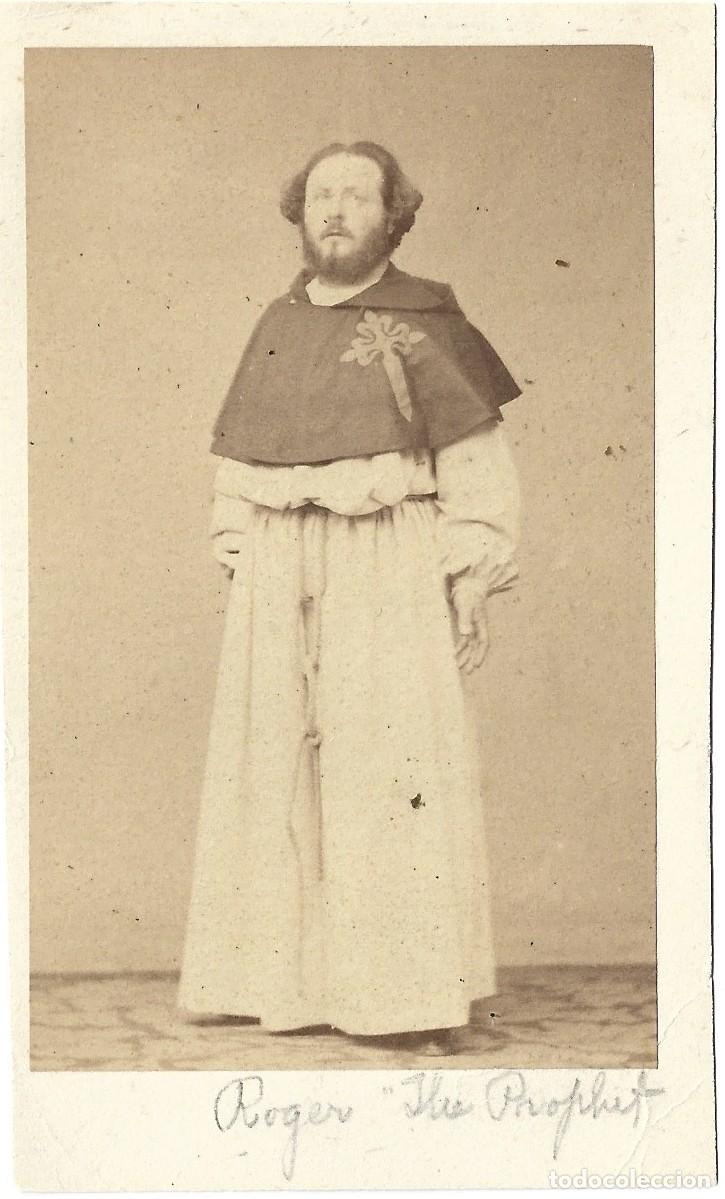 Fotograf&iacute;a antigua: 1859-60 CDV Carte de visite tenor franc&eacute;s Roger. Atribuida a Petit et Trinquart, Paris