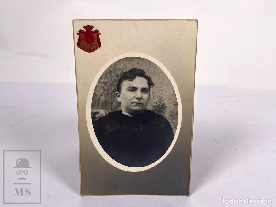 Fotograf&iacute;a antigua: Antigua tarjeta de Visita / CDV - Fotograf&iacute;a Retrato Mujer - Alto Styling - Foto Rovira Barcelona