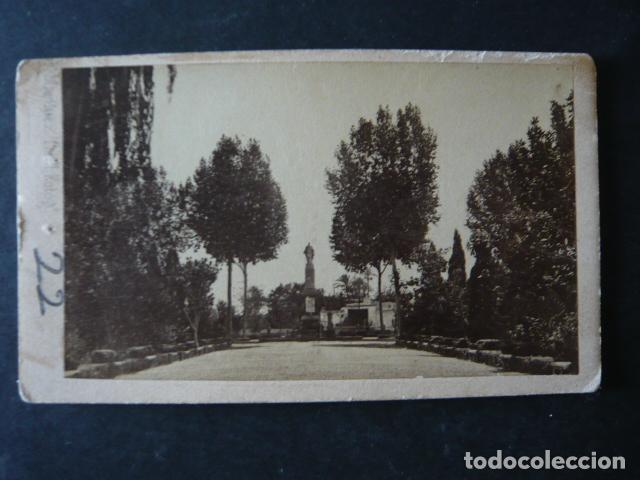 Antique Photography: MURCIA JARDIN Y ESTATUA DE FLORIDABLANCA CARTE DE VISITE HACIA 1865 FEDERICO MARTINEZ TEROL FOTOGRAF