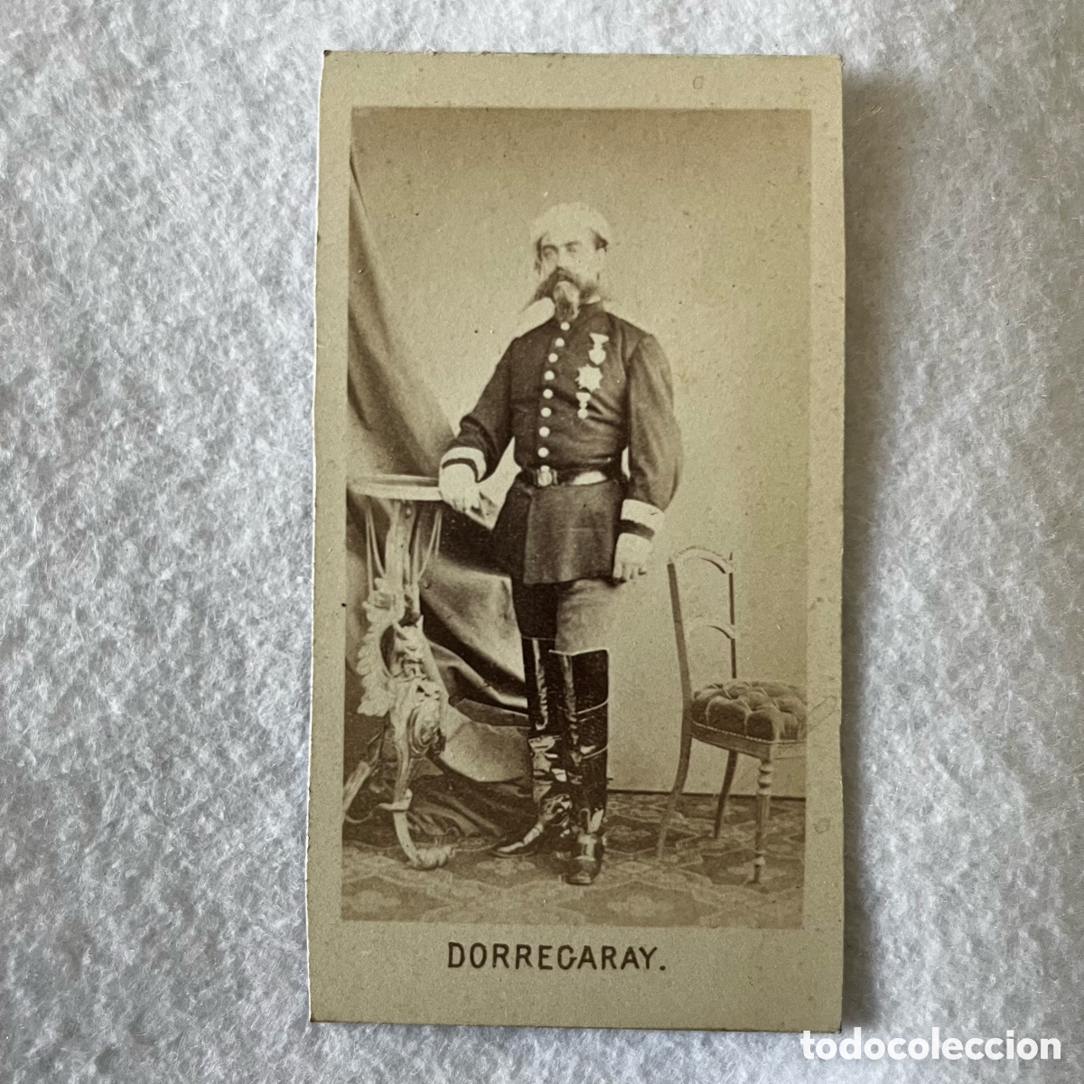 Antique Photography: MILITAR / FOTOGRAF&Iacute;A / CDV / RETRATO CARLISTA DORREGARAY / CARLISMO