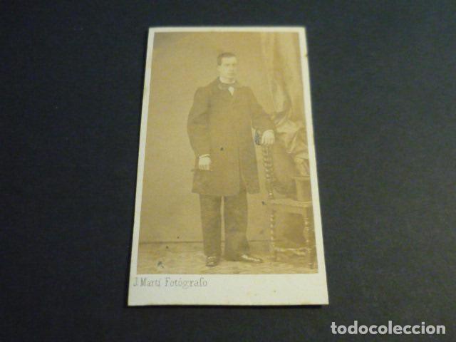 Fotograf&iacute;a antigua: CARTE DE VISITE RETRATO DE HOMBRE J. MARTI FOTOGRAFO