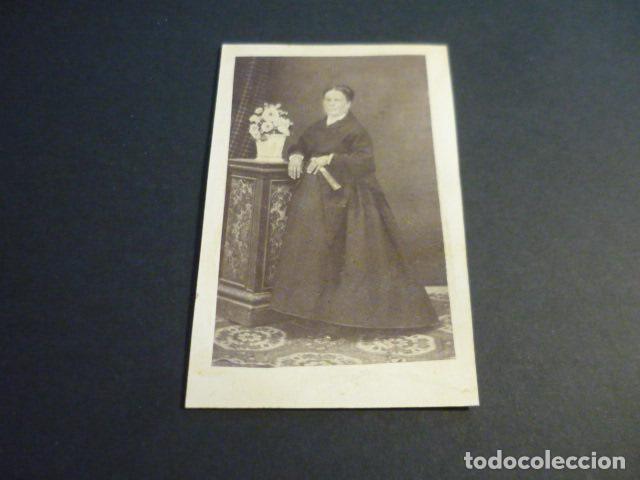 Fotograf&iacute;a antigua: CARTE DE VISITE RETRATO DE MUJER FRANCISCO BENITES FOTOGRAFO ALICANTE