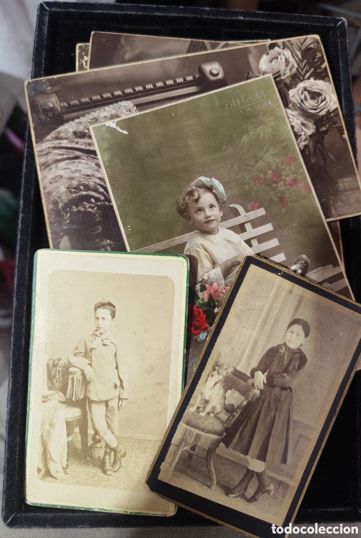 Fotograf&iacute;a antigua: Lote de 10 fotos y postales antiguas