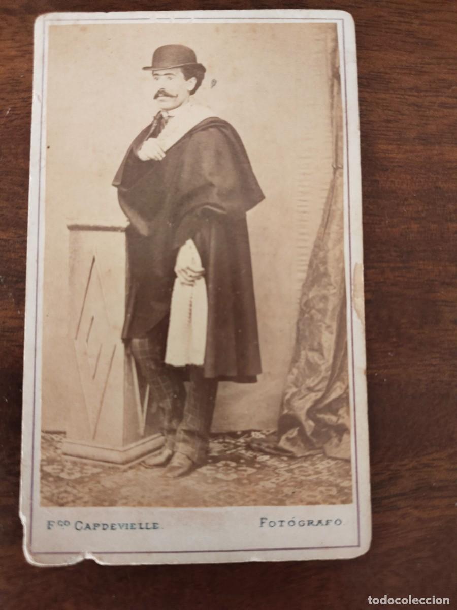 Fotograf&iacute;a antigua: CDV Fran&ccedil;ois Capdevielle, Francisco Capdevielle Fot&oacute;grafo. C&aacute;ceres.