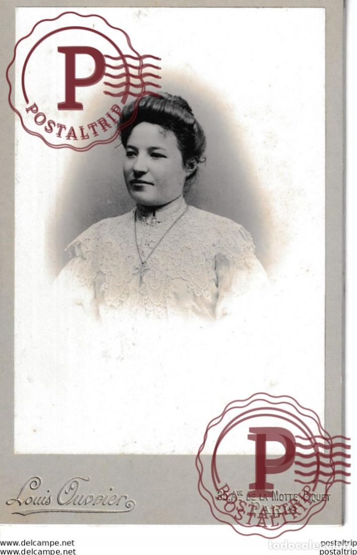 Fotografia antica: LOUIS OUVRIER. Paris. +-16*10CM CABINET