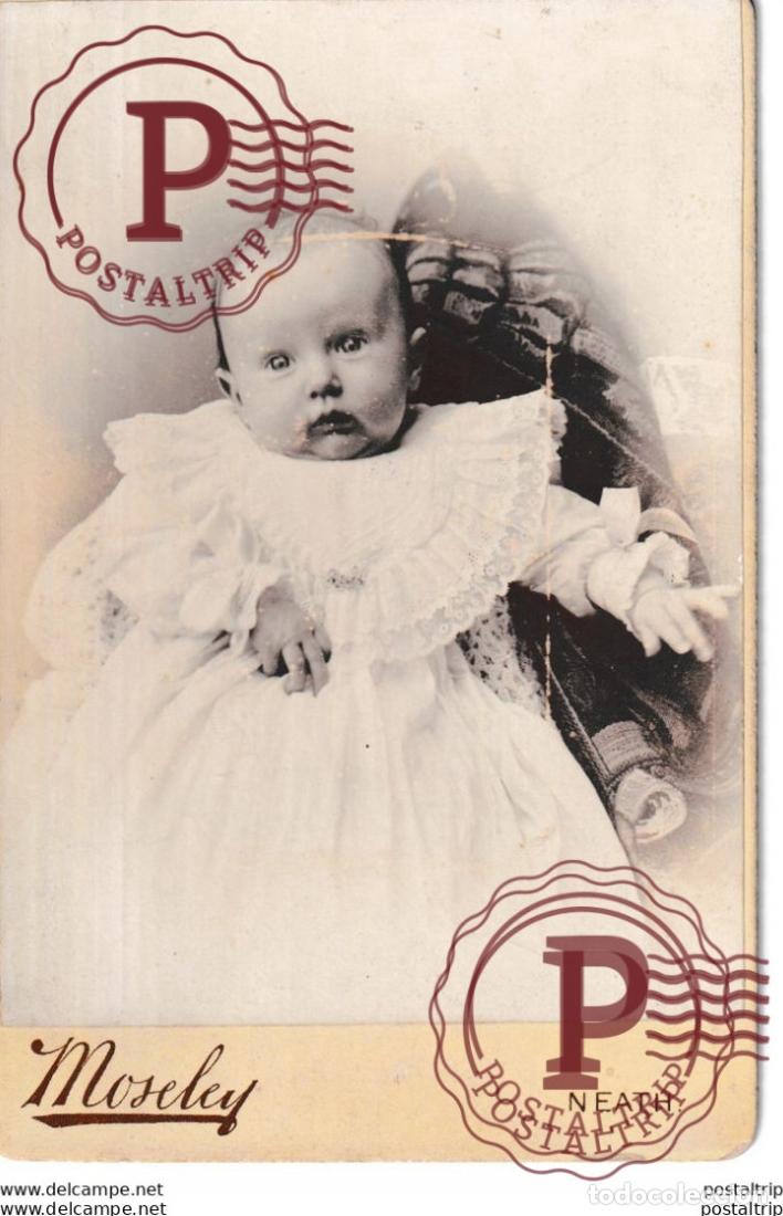 Fotografia antica: E. MOSELEY. Neath +-16*10CM CABINET