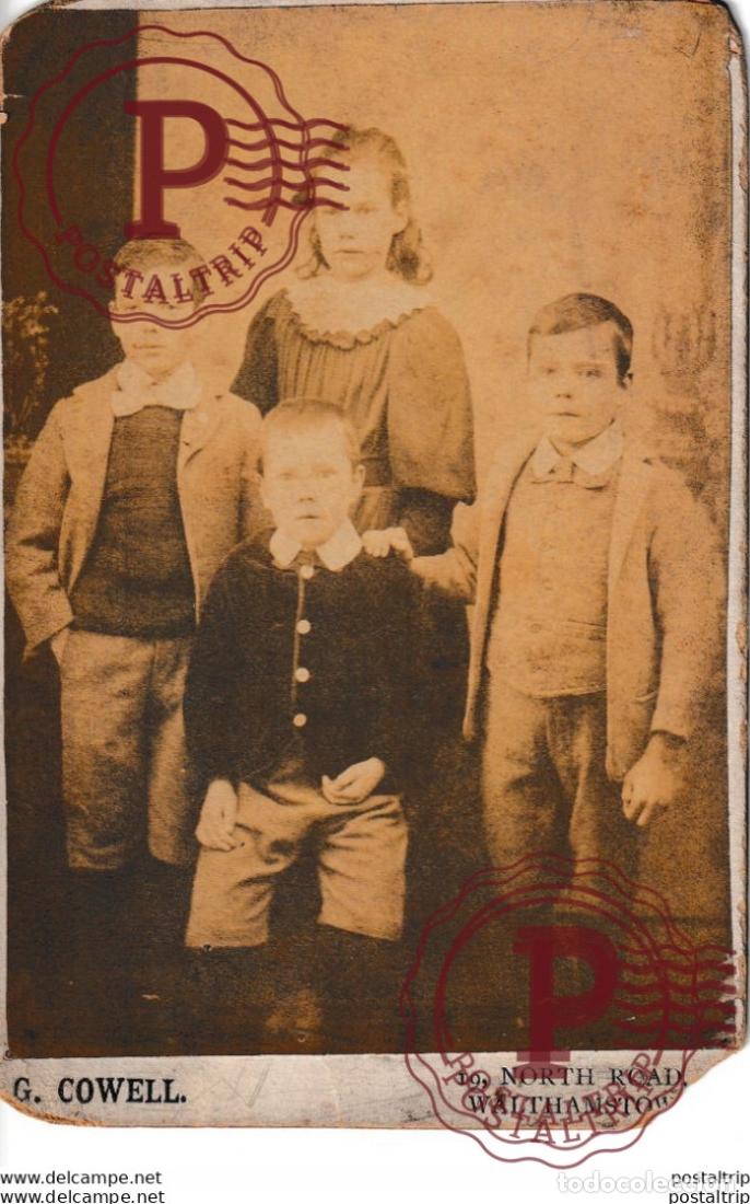 Antique Photography: G. COWELL. Walthamstow +-16*10CM CABINET