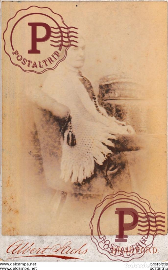 Antique Photography: ALBERT SACHS. Bradford +-16*10CM CABINET