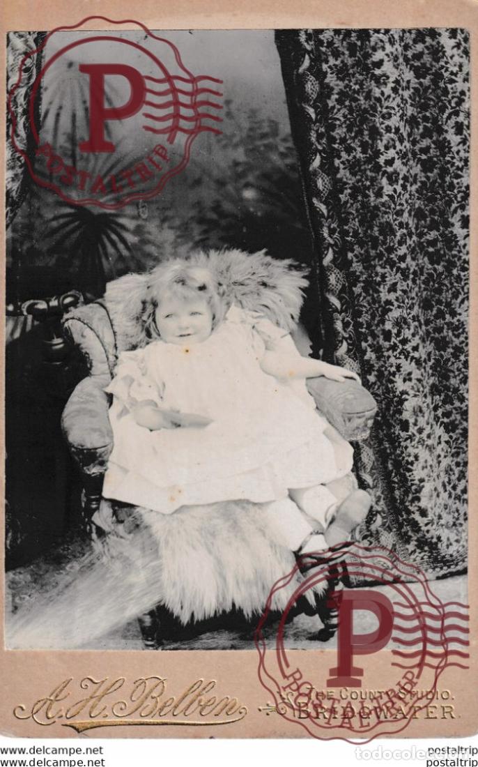 Antique Photography: A.H.BELBEN +-16*10CM CABINET