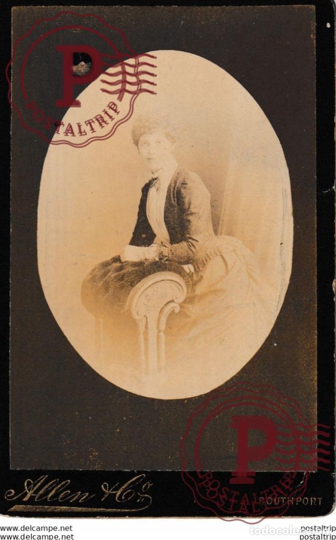 Antique Photography: ALLEN. Southport +-16*10CM CABINET
