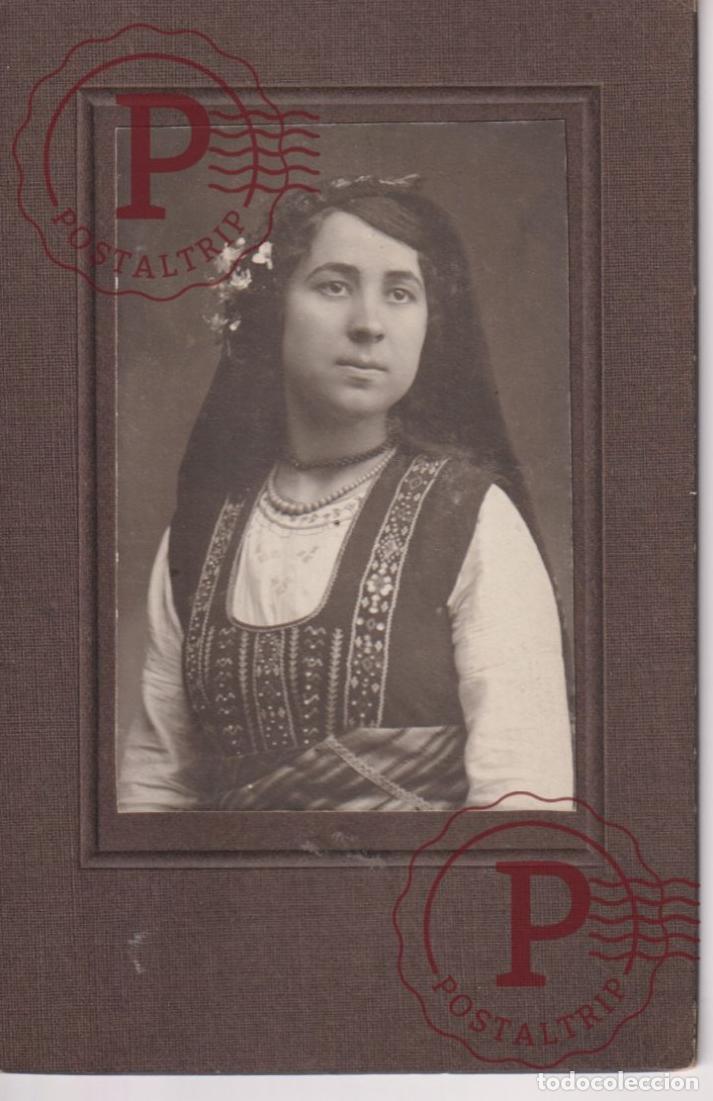 Fotograf&iacute;a antigua: BULGARIA. BULGARIE. BULGARY. MUJER, WOMAN, FEMME. CABINET. 14.5X9.5CM