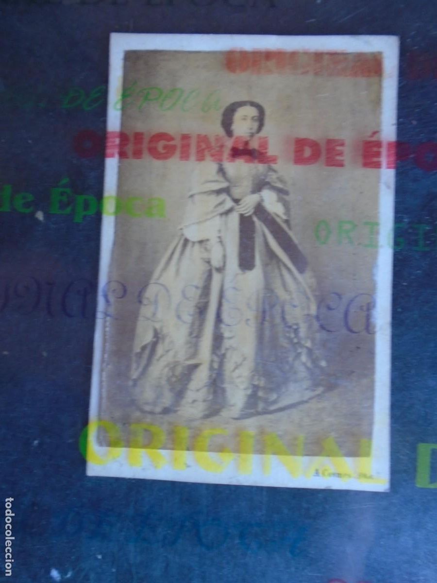 Fotograf&iacute;a antigua: (FOT-260908)TARJETA DE VISITA DAMA ALTA BURGUESIA - FOTO A.COMES (CADIZ)