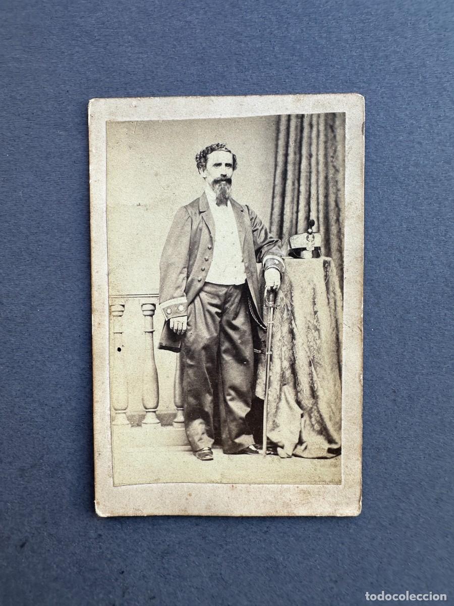 Fotograf&iacute;a antigua: XIX - FOTOGRAFIA DE TENIENTE CORONEL - MILITAR - CARTE DE VISITE