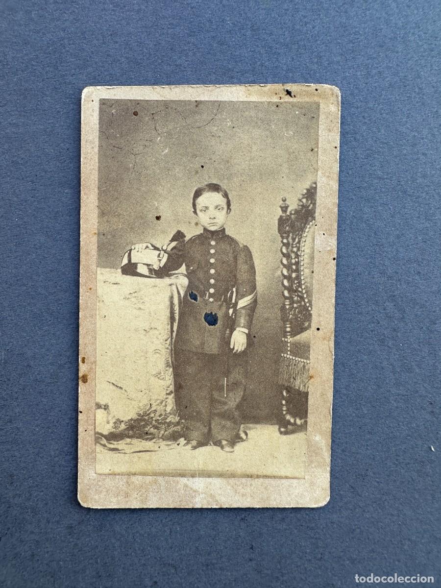 Fotograf&iacute;a antigua: XIX - FOTOGRAFIA DE ALFONSO XII DE NI&Ntilde;O - CARTE DE VISITE -
