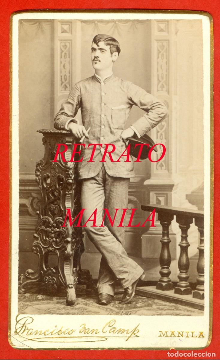 Fotograf&iacute;a antigua: FILIPINAS - RETRATO - MANILA - 1870'S - CARTE DE VISITE - FOTOGRAFO FRANCISCO VAN CAMP