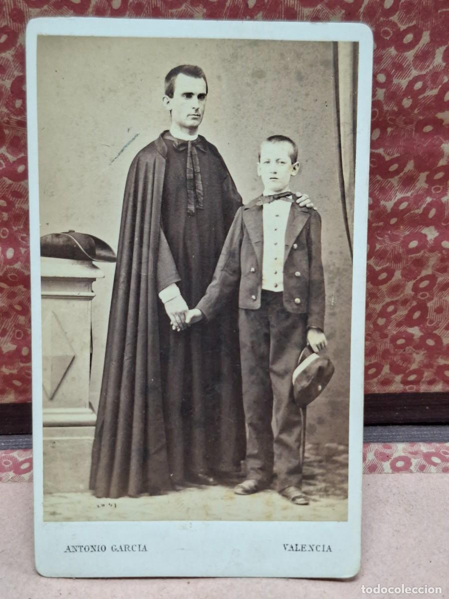 Fotograf&iacute;a antigua: ANTIGUA FOTOGRAFIA ALBUMINA CDV ANTONIO GARCIA VALENCIA