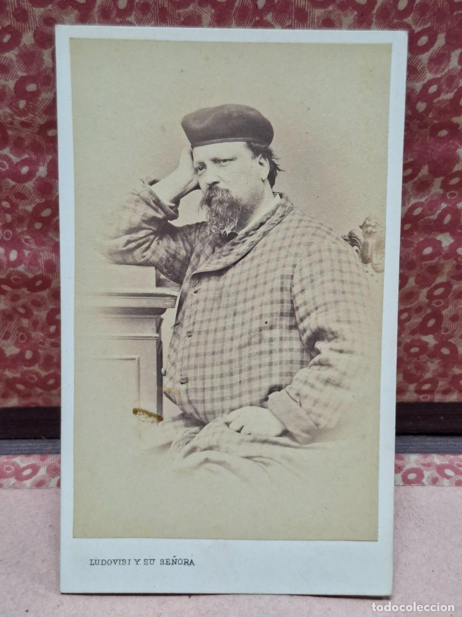 Fotograf&iacute;a antigua: ANTIGUA FOTOGRAFIA ALBUMINA CDV LUDOVISI Y SU SE&Ntilde;ORA VALENCIA