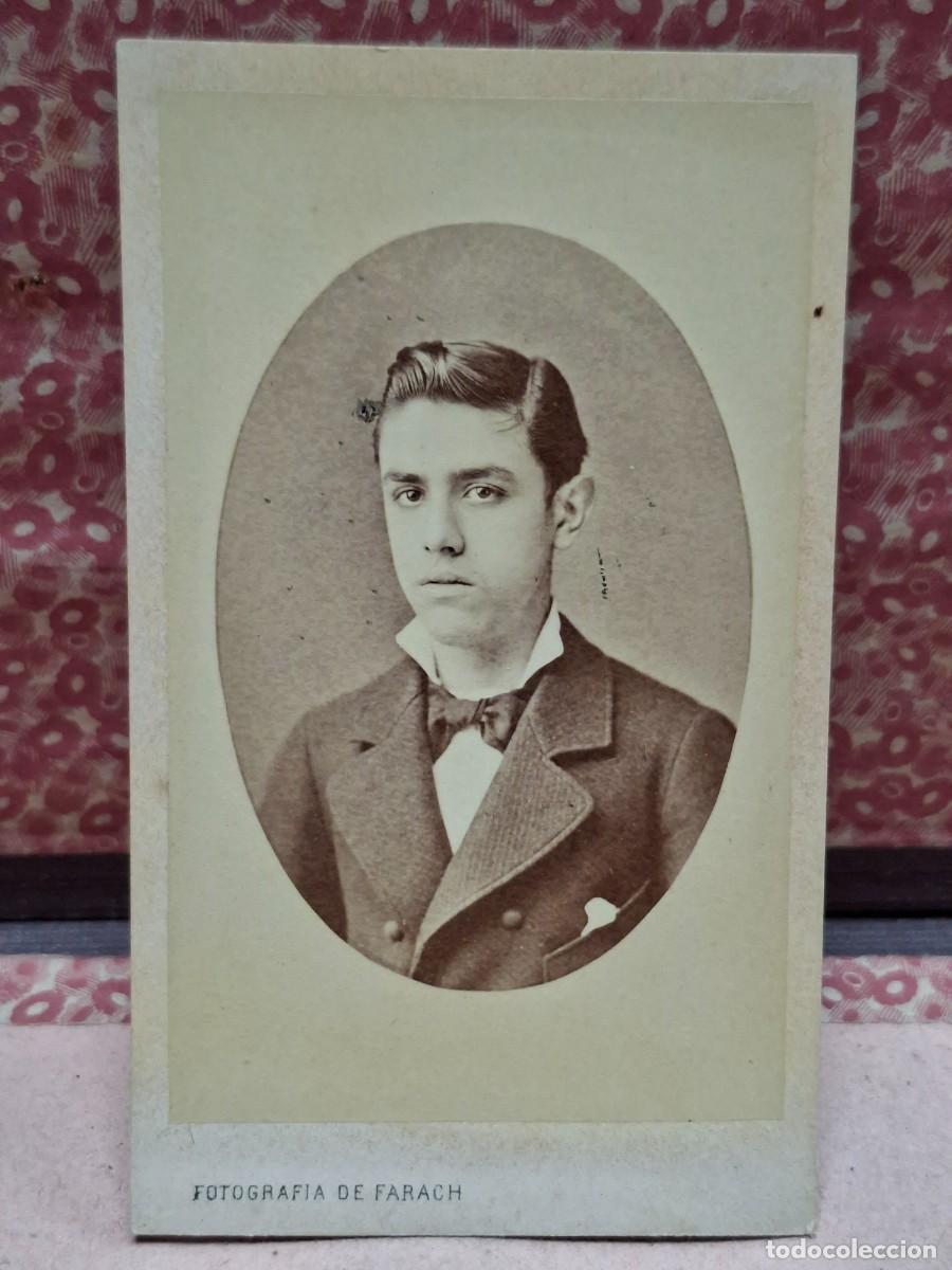 Fotograf&iacute;a antigua: ANTIGUA FOTOGRAFIA ALBUMINA CDV S. FARACH ALICANTE