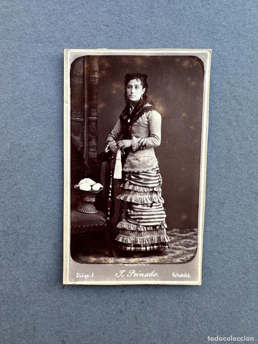 Fotograf&iacute;a antigua: XIX - FOTOGRAFIA DE SE&Ntilde;ORA - VALLADOLID - J. PEINADO -