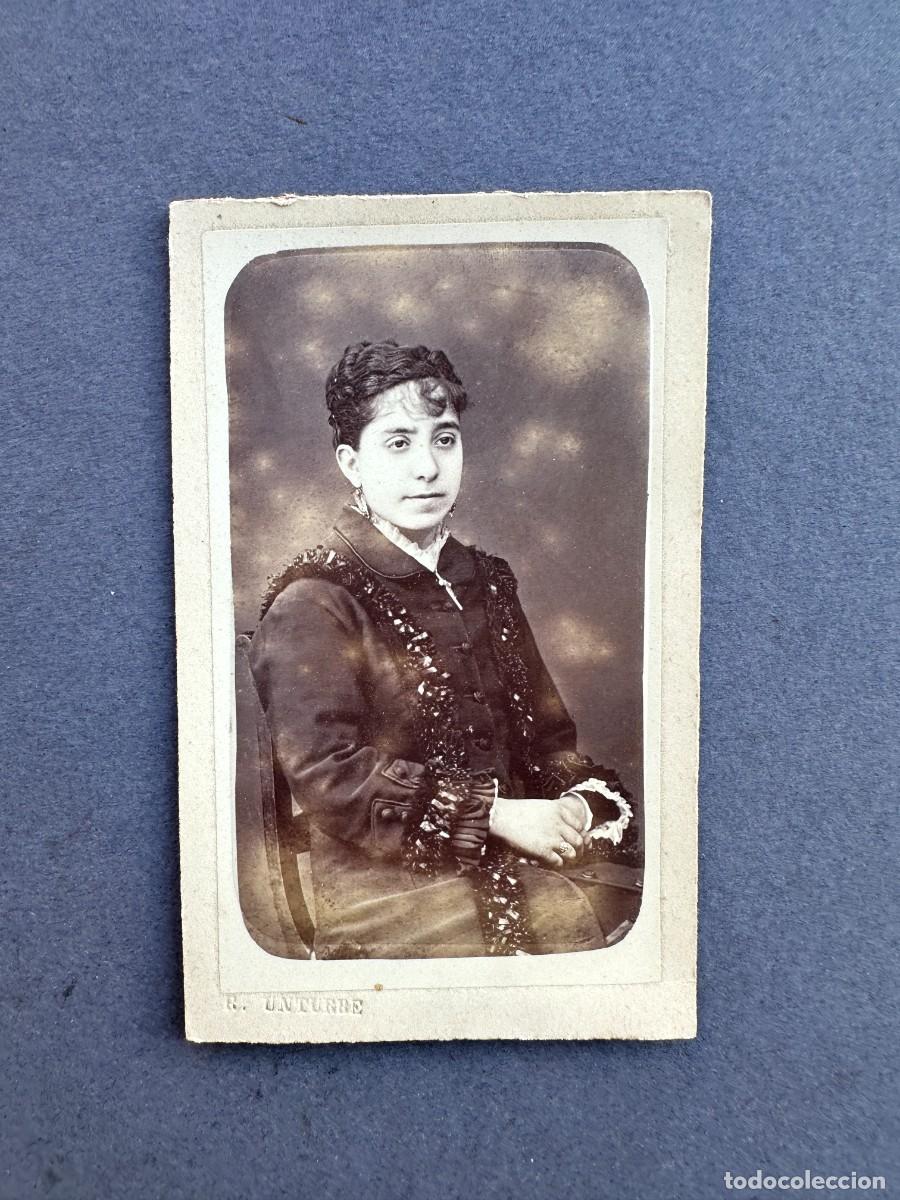 Fotograf&iacute;a antigua: XIX - FOTOGRAFIA DE SE&Ntilde;ORA - R. UNTURBE - ORENSE? - TARJETA DE VISITA