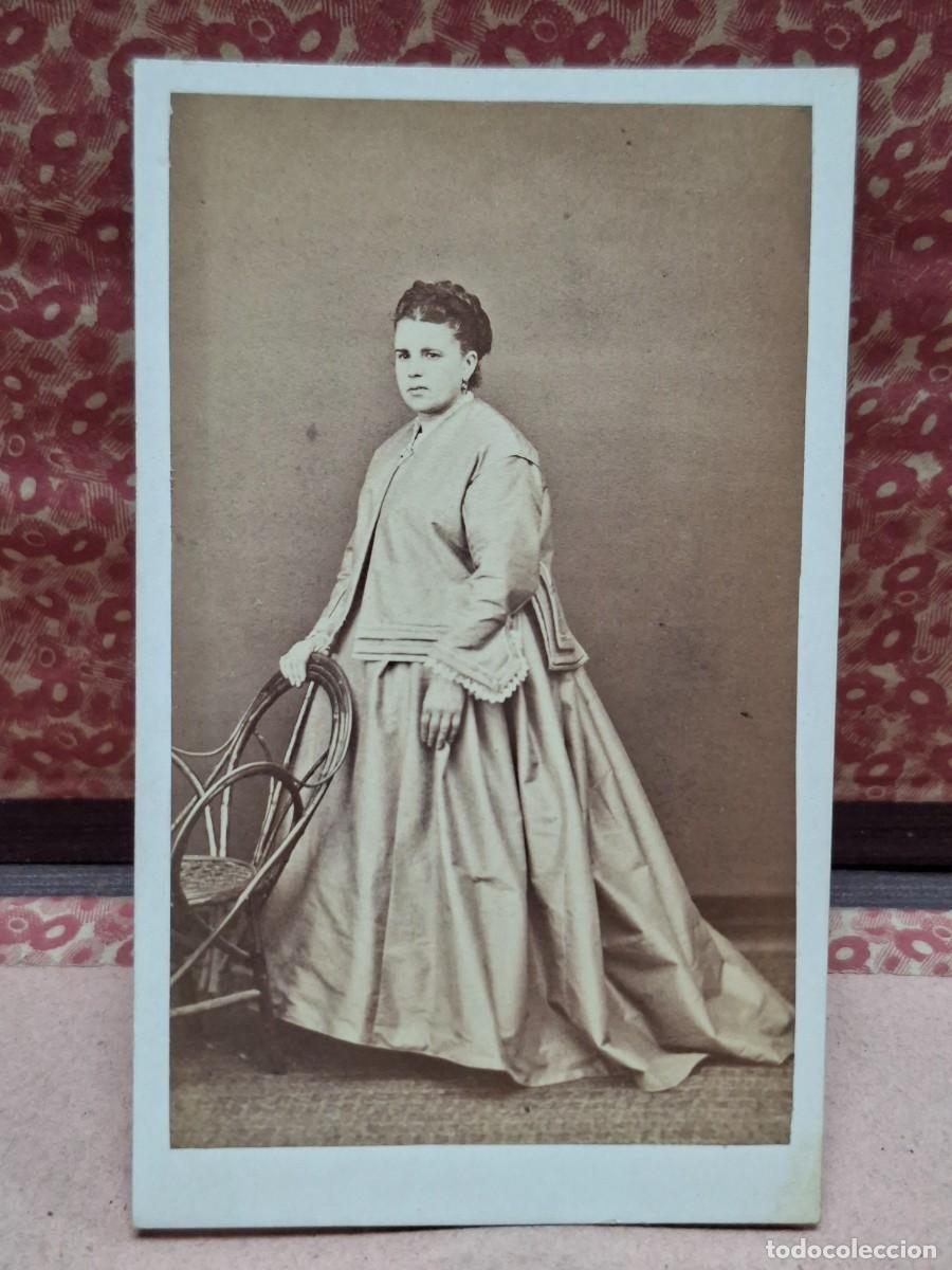 Fotograf&iacute;a antigua: ANTIGUA FOTOGRAFIA ALBUMINA CDV RETRATO CARROUCHE BILBAO