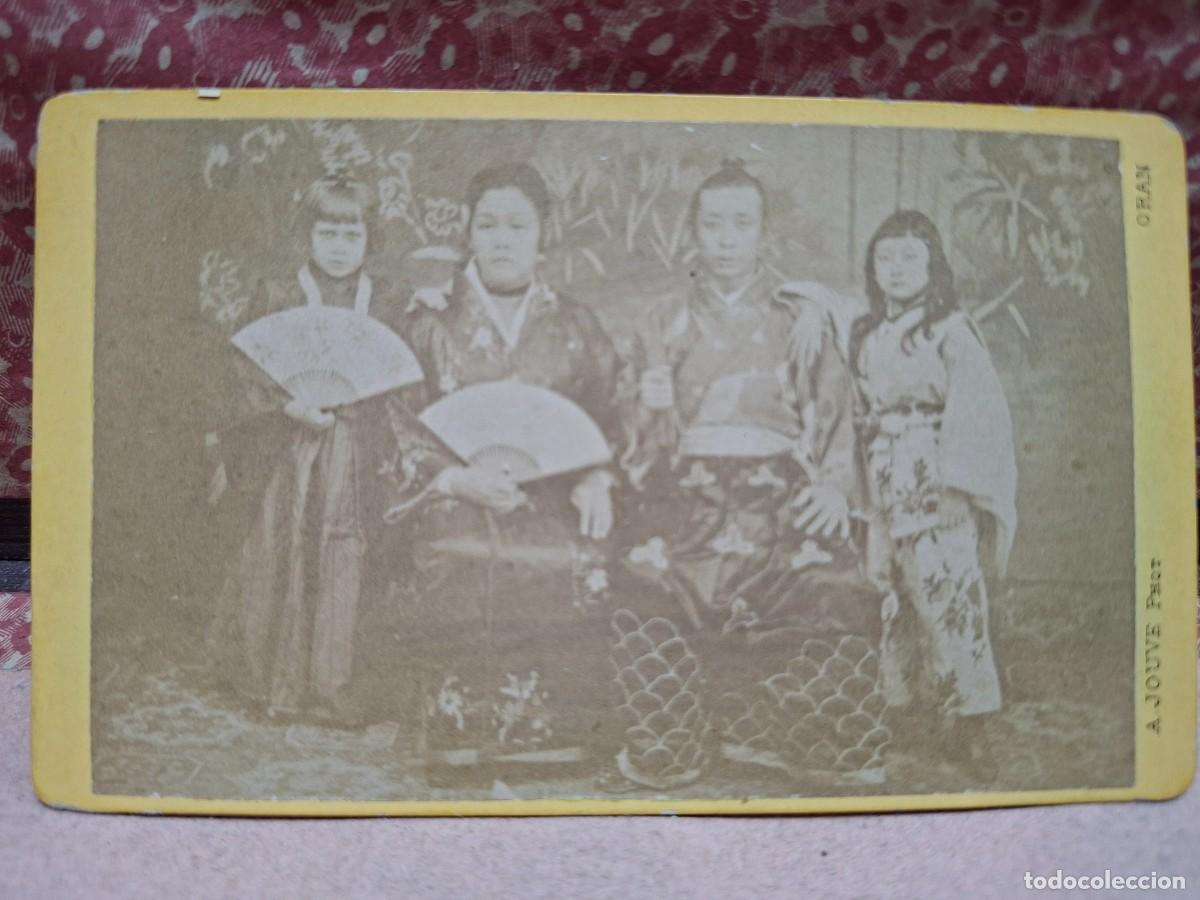 Fotograf&iacute;a antigua: ANTIGUA FOTOGRAFIA ALBUMINA CDV RETRATO FAMILIA ORIENTAL AGRICOL JOUVE ORAN ARGELIA S XIX