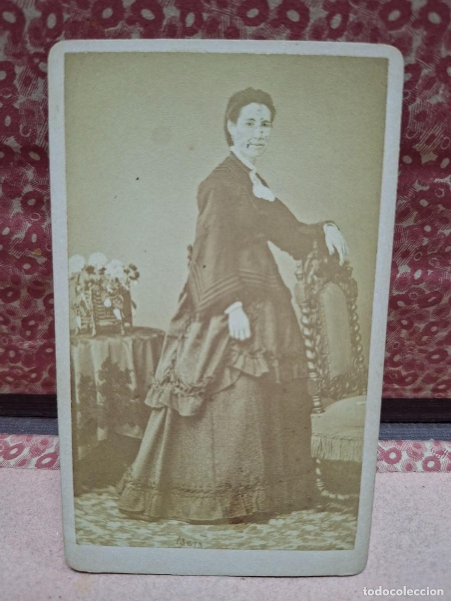 Fotograf&iacute;a antigua: ANTIGUA FOTOGRAFIA ALBUMINA CDV RETRATO TOLEDO Y SOBRINOS MADRID