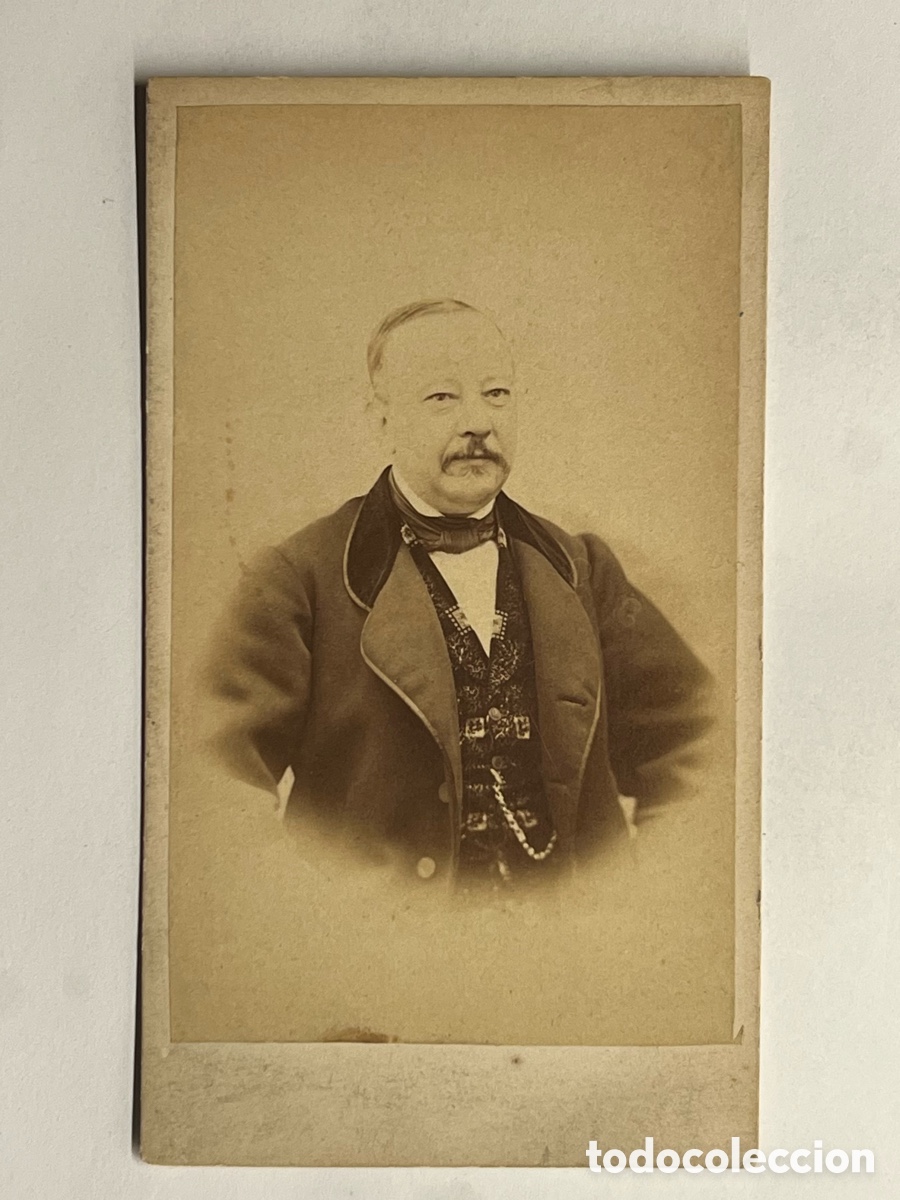 Fotograf&iacute;a antigua: MAO, Mahon.. CDV, Carte de visite, CASTERET, fot&oacute;grafo. Un Burgu&eacute;s Maones.. (fin Siglo XIX)