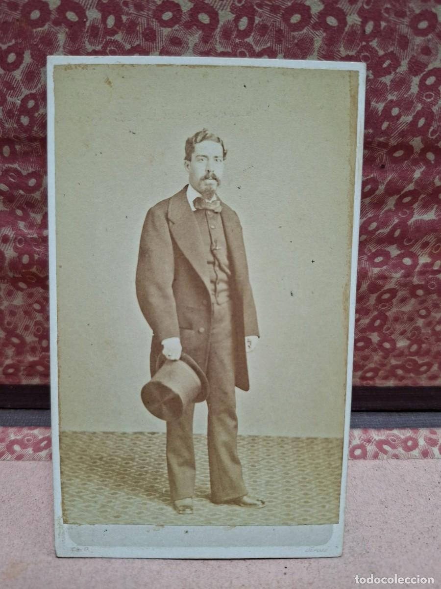 Fotograf&iacute;a antigua: ANTIGUA FOTOGRAFIA ALBUMINA CDV RETRATO E. JULIA PRINCIPE MADRID S XIX